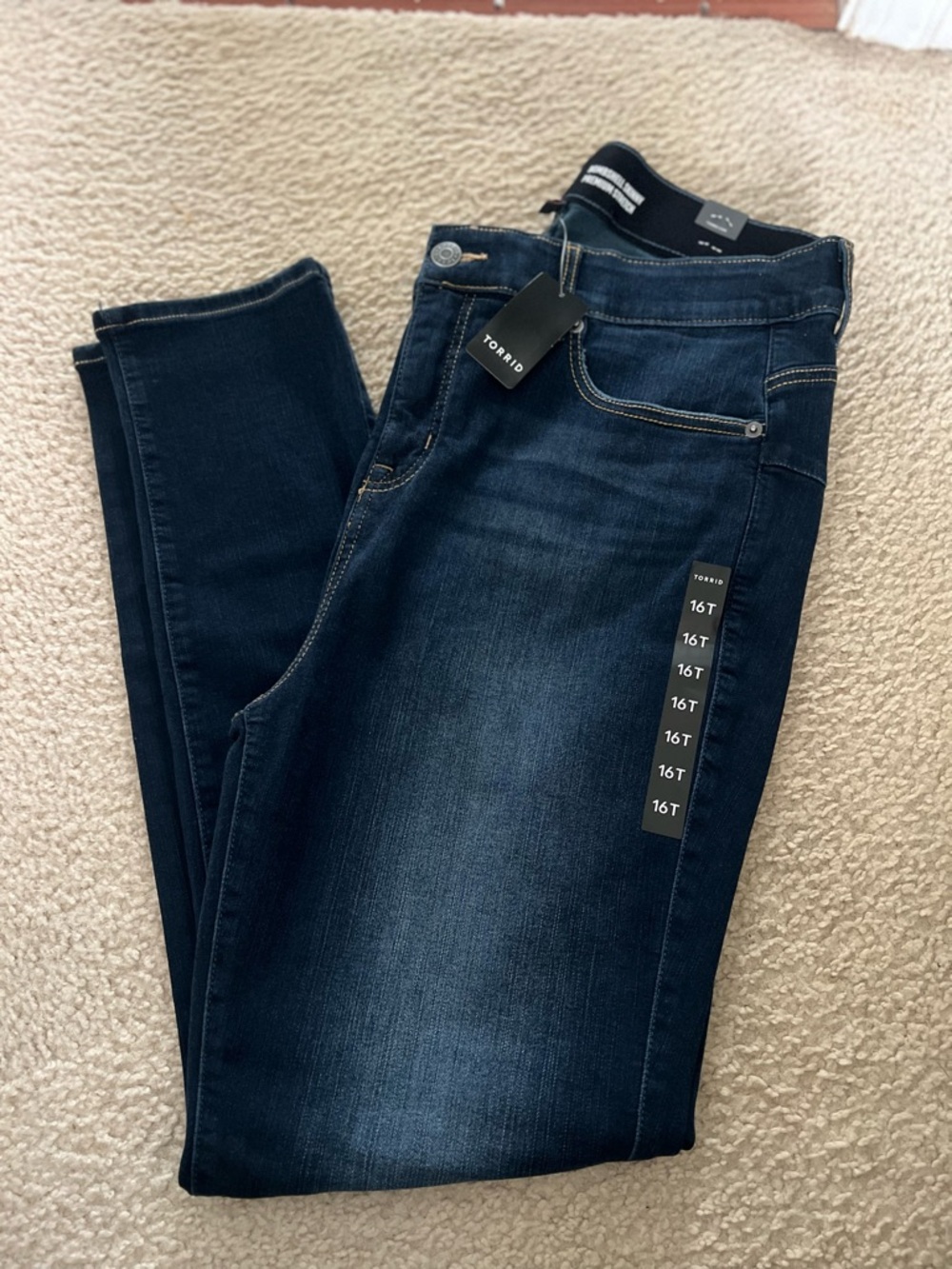 torrid Dark Indigo Bombshell Skinny Jeans - Dark Blue